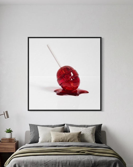 Melting Lollipop Fine Art Print | Pop Art Candy Sculpture Wall Decor | Modern Kitchen Art