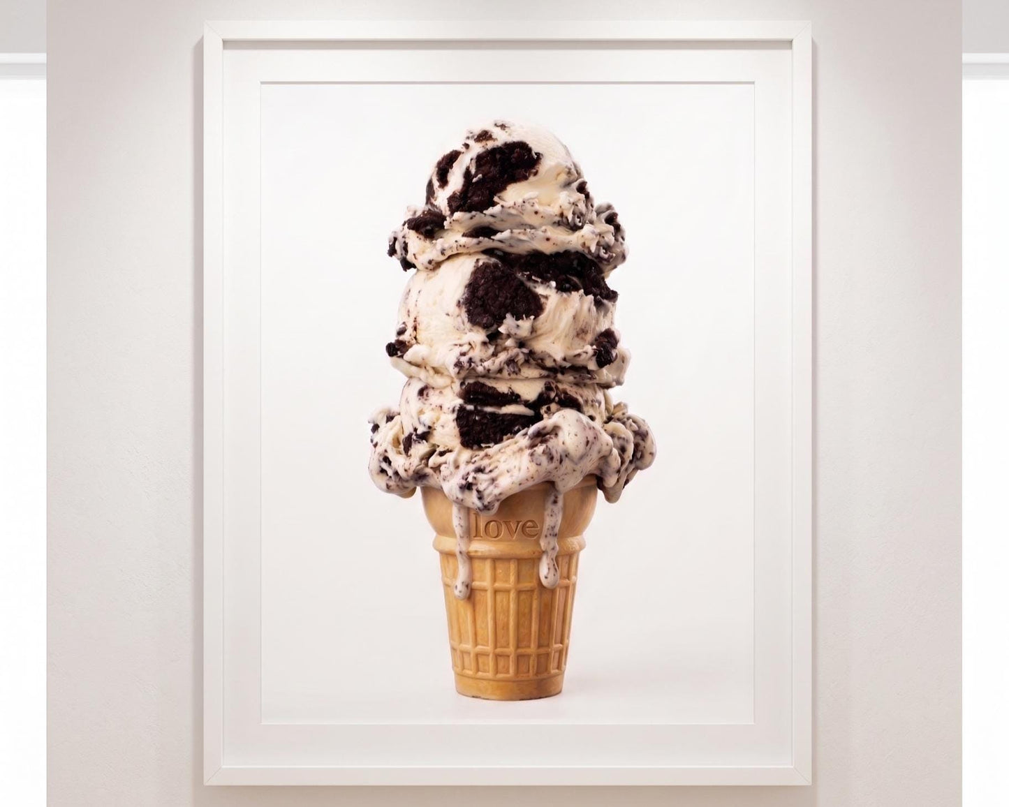 Ice Cream Cone Art Print | Sweet Nursery Wall Art | Playful Kitchen Decor | Kids Room Wall Art | Tiny Chef Food Illustration