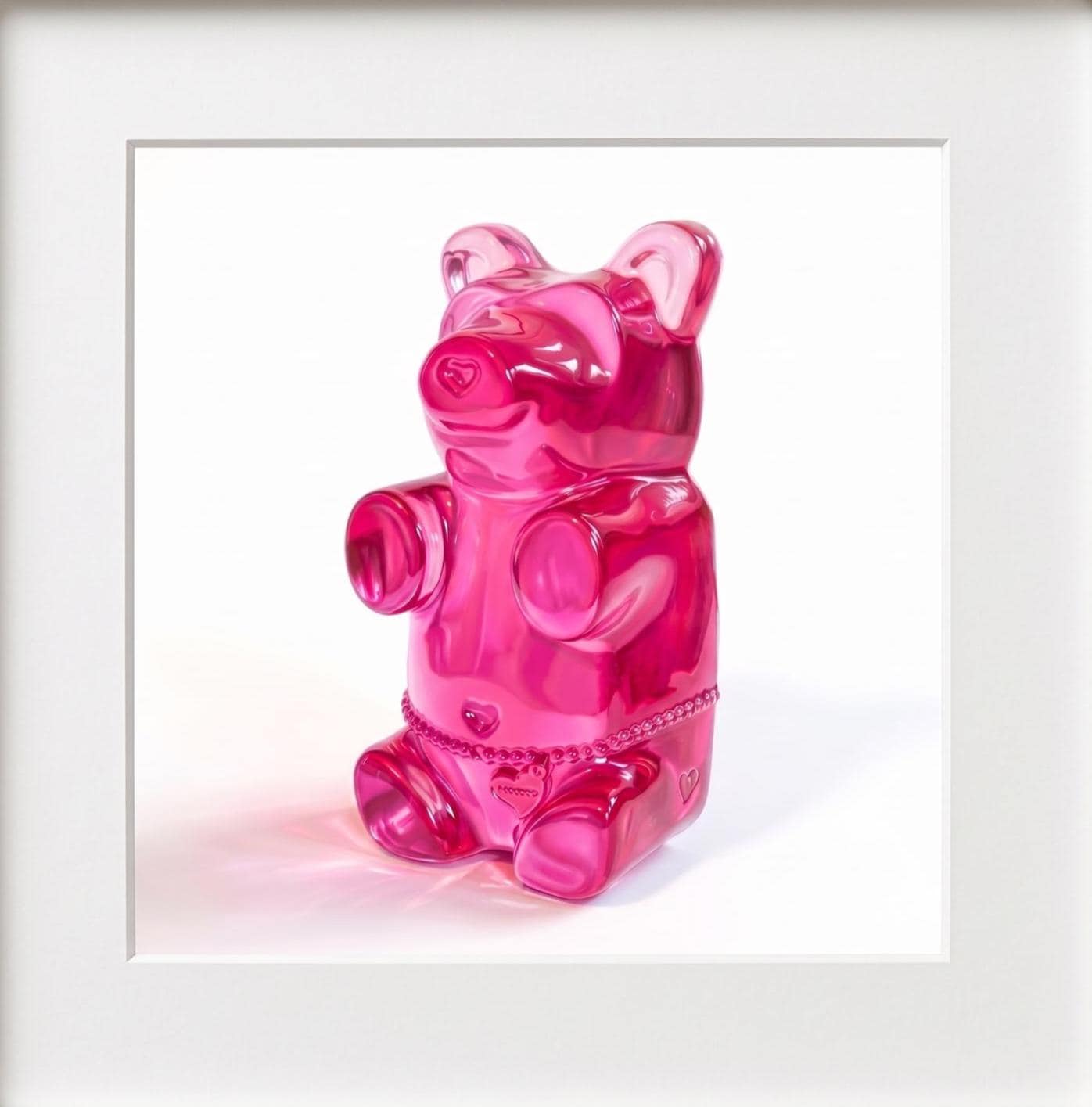 Gummy Bear Pop Art Print | Contemporary Candy Wall Decor | Miniature Chef Wall Decor | Fine Art Print | Colorful Hip Aesthetic Room Art