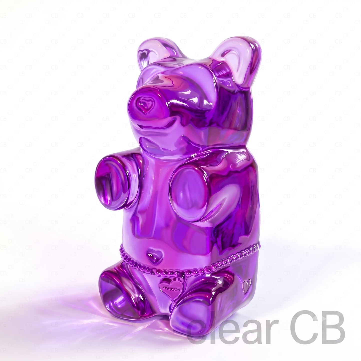 Gummy Bear Pop Art Print | Contemporary Candy Wall Decor | Miniature Chef Wall Decor | Fine Art Print | Colorful Hip Aesthetic Room Art