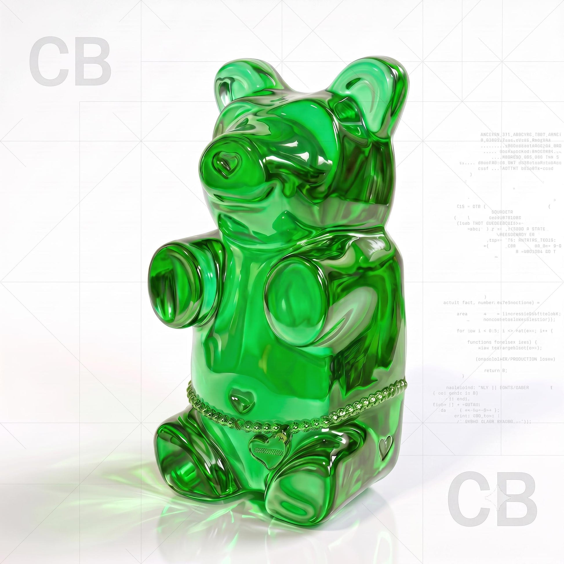 Gummy Bear Pop Art Print | Contemporary Candy Wall Decor | Miniature Chef Wall Decor | Fine Art Print | Colorful Hip Aesthetic Room Art