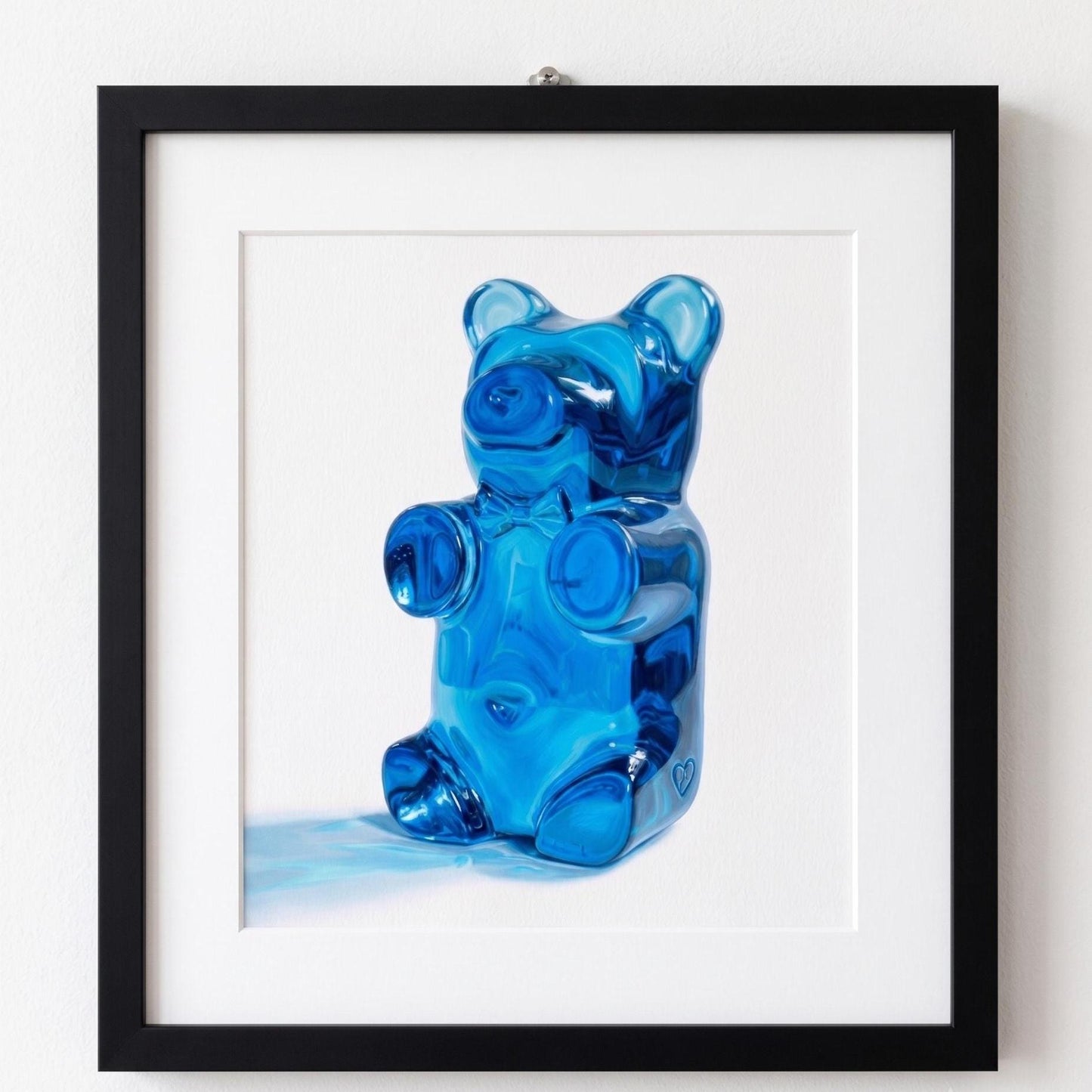 Gummy Bear Fine Art Print | Bright Candy Pop Art Wall Decor | Modern Kitchen Decor | Whimsical Miniature Chef Wall Art