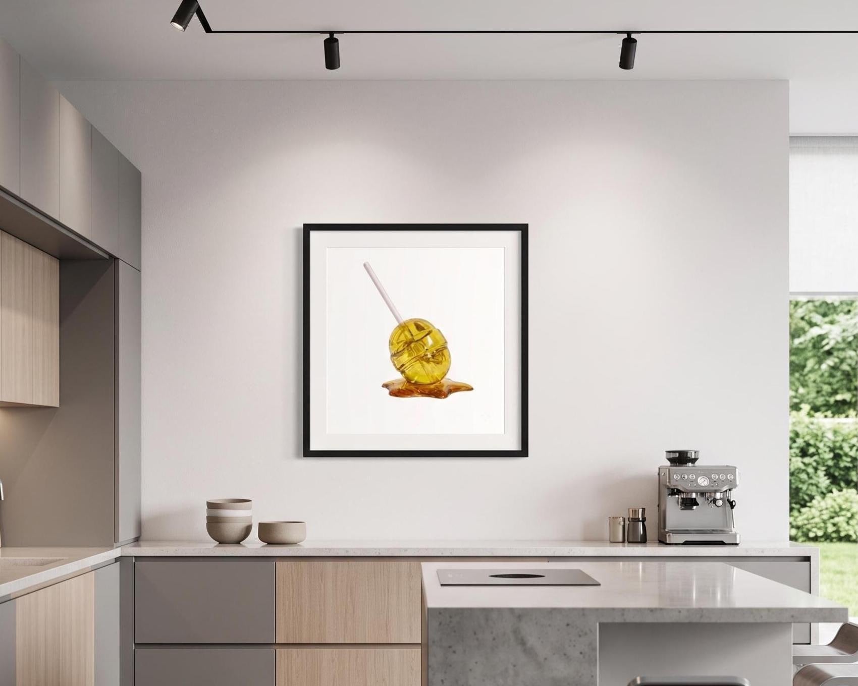 Melting Lollipop Fine Art Print | Pop Art Candy Sculpture Wall Decor | Modern Kitchen Art