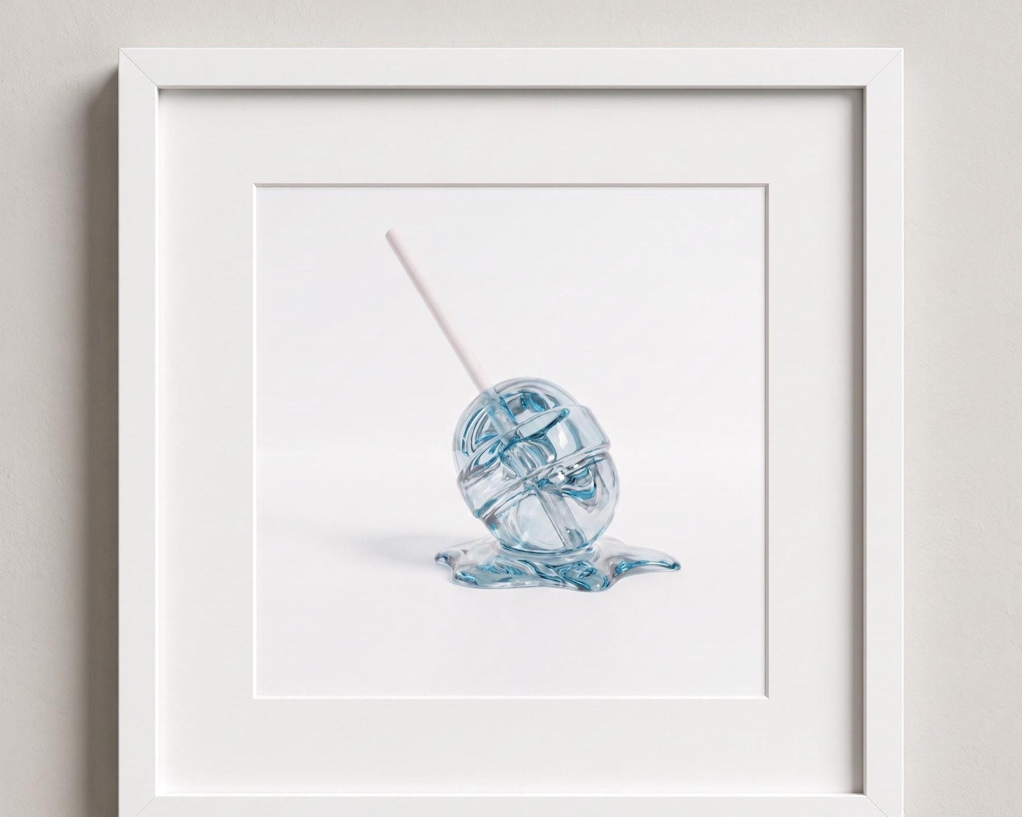 Melting Lollipop Fine Art Print | Pop Art Candy Sculpture Wall Decor | Modern Kitchen Art