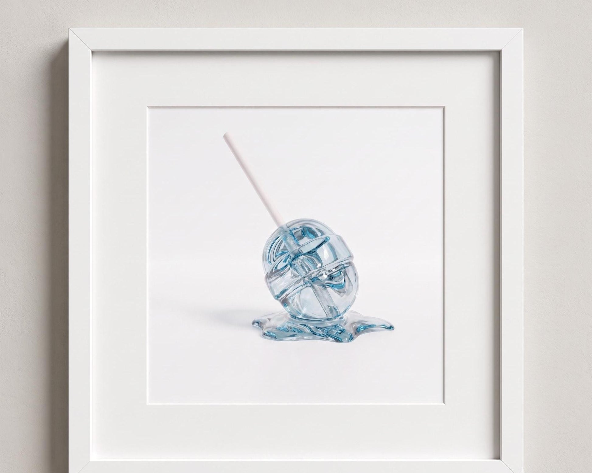 Melting Lollipop Fine Art Print | Pop Art Candy Sculpture Wall Decor | Modern Kitchen Art