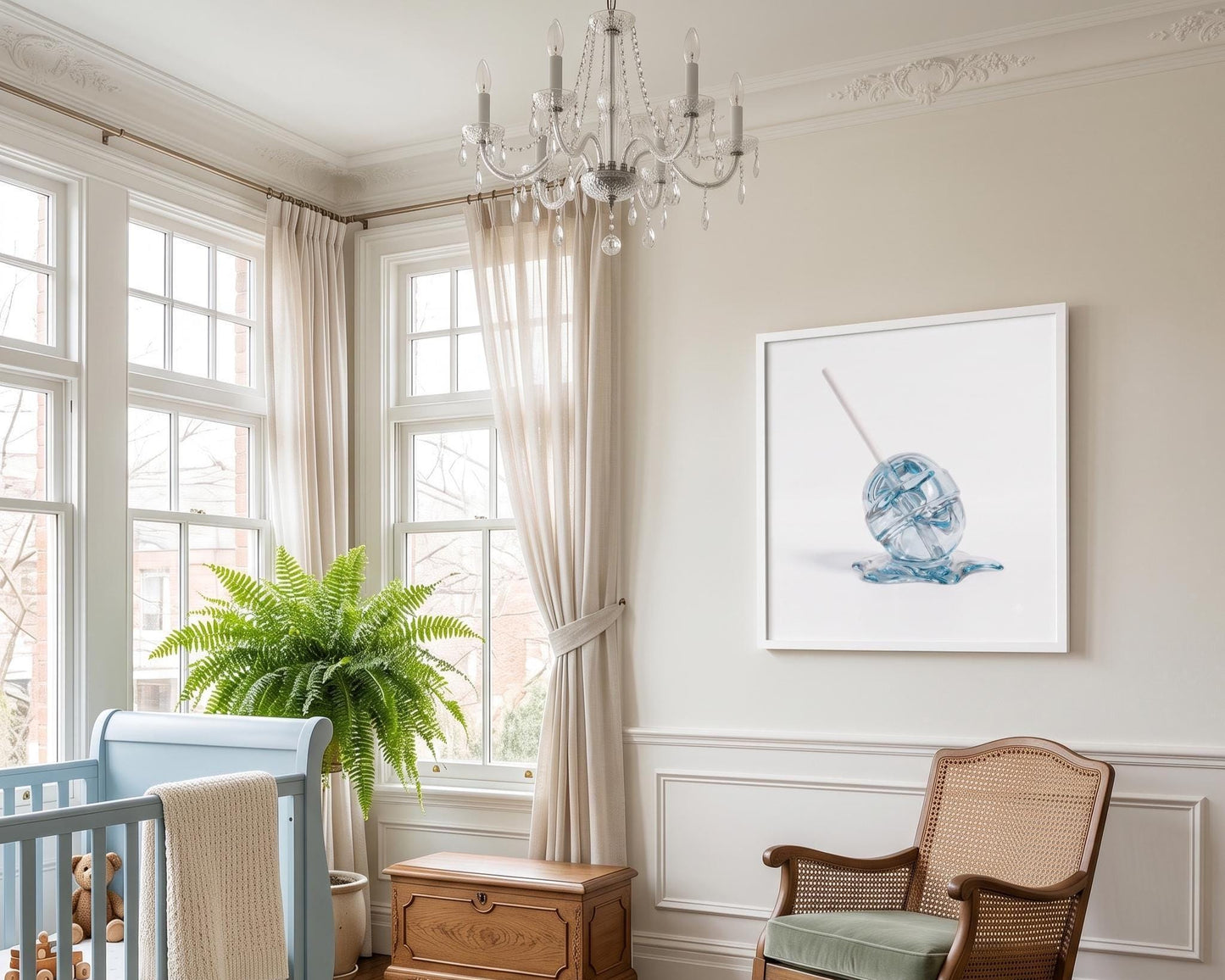 Melting Lollipop Fine Art Print | Pop Art Candy Sculpture Wall Decor | Modern Kitchen Art