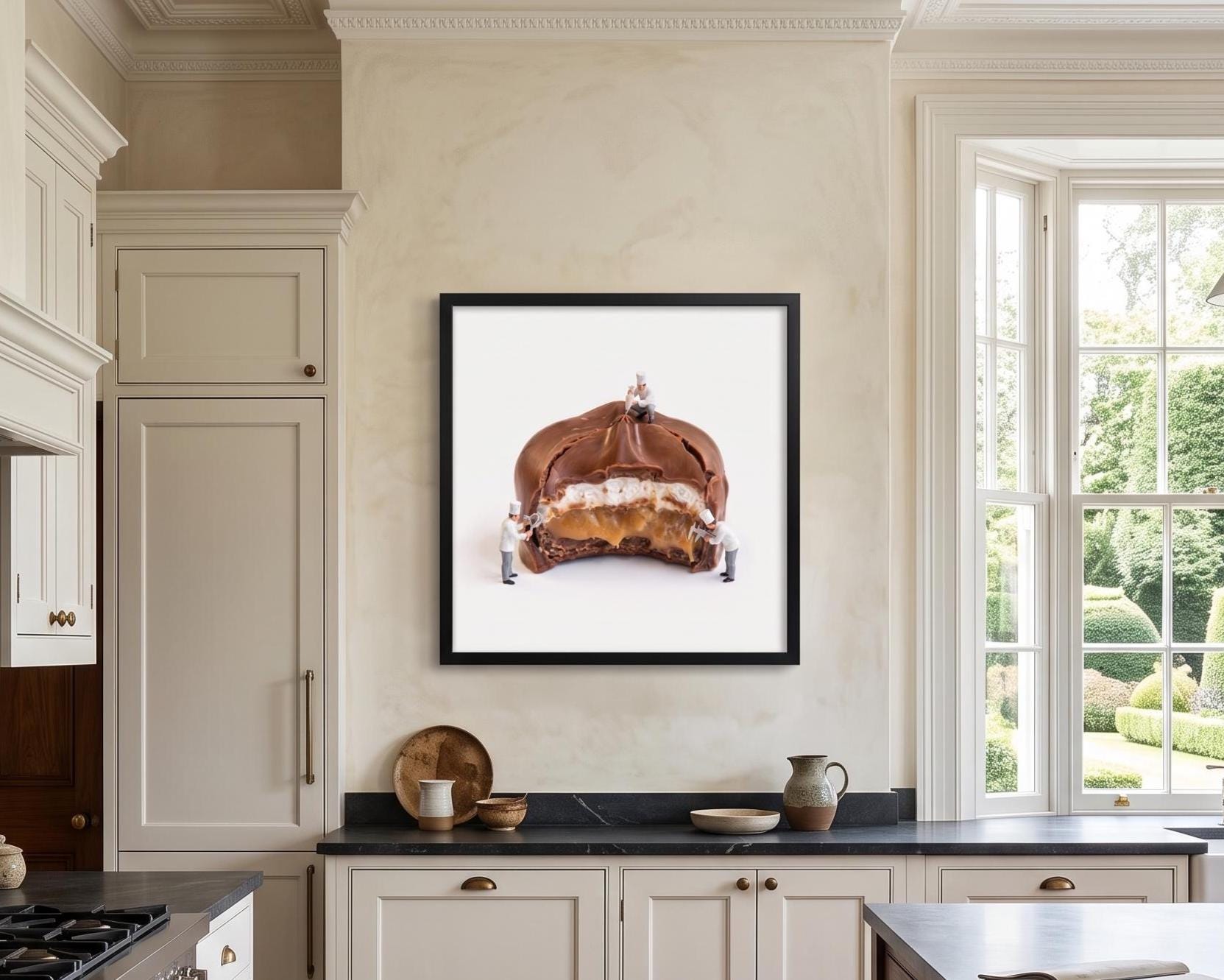 Candy Print | Gourmet Chocolate Caramel Food Wall Art for Kitchen Decor
