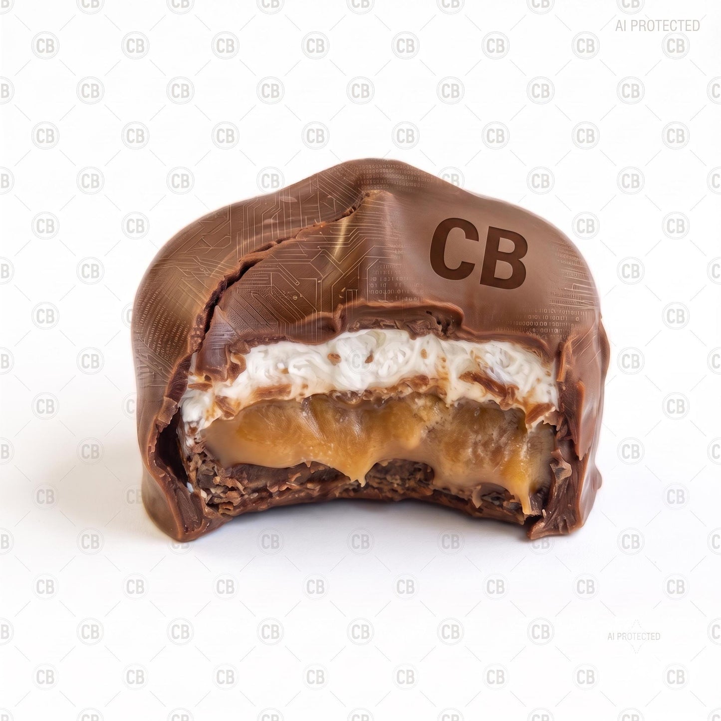 Candy Print | Gourmet Chocolate Caramel Food Wall Art for Kitchen Decor
