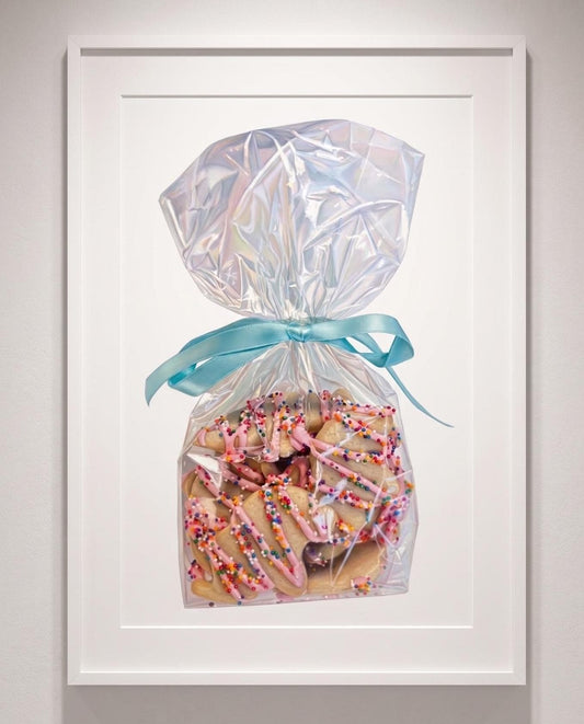 Frosted Animal Cookie Art Print, Pop Art Sweet Treat Wall Decor, Nostalgic Circus Animal Cookie Painting, Tiny Chef Art