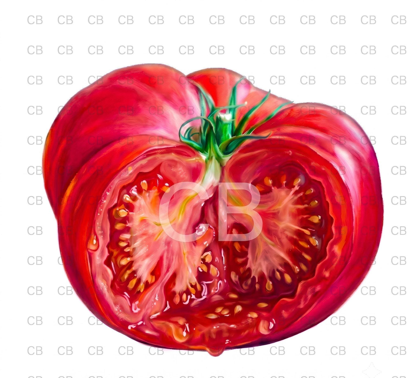 Whimsical Tomato Wall Art | Surreal Food Print with Miniature People | Quirky Kitchen & Restaurant Decor | Unique Foodie Gift