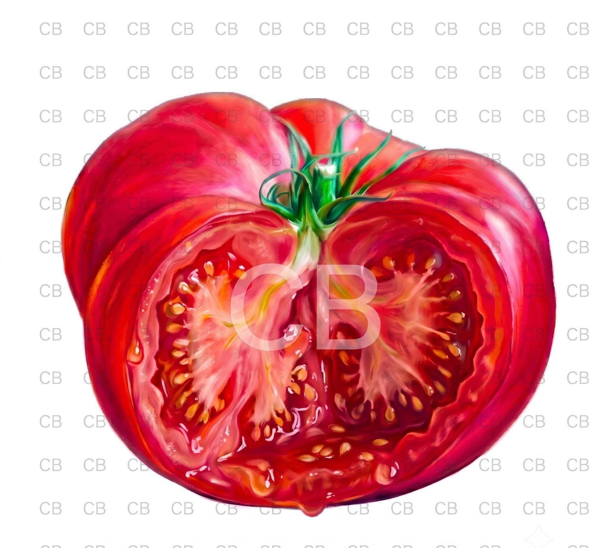 Whimsical Tomato Wall Art | Surreal Food Print with Miniature People | Quirky Kitchen & Restaurant Decor | Unique Foodie Gift