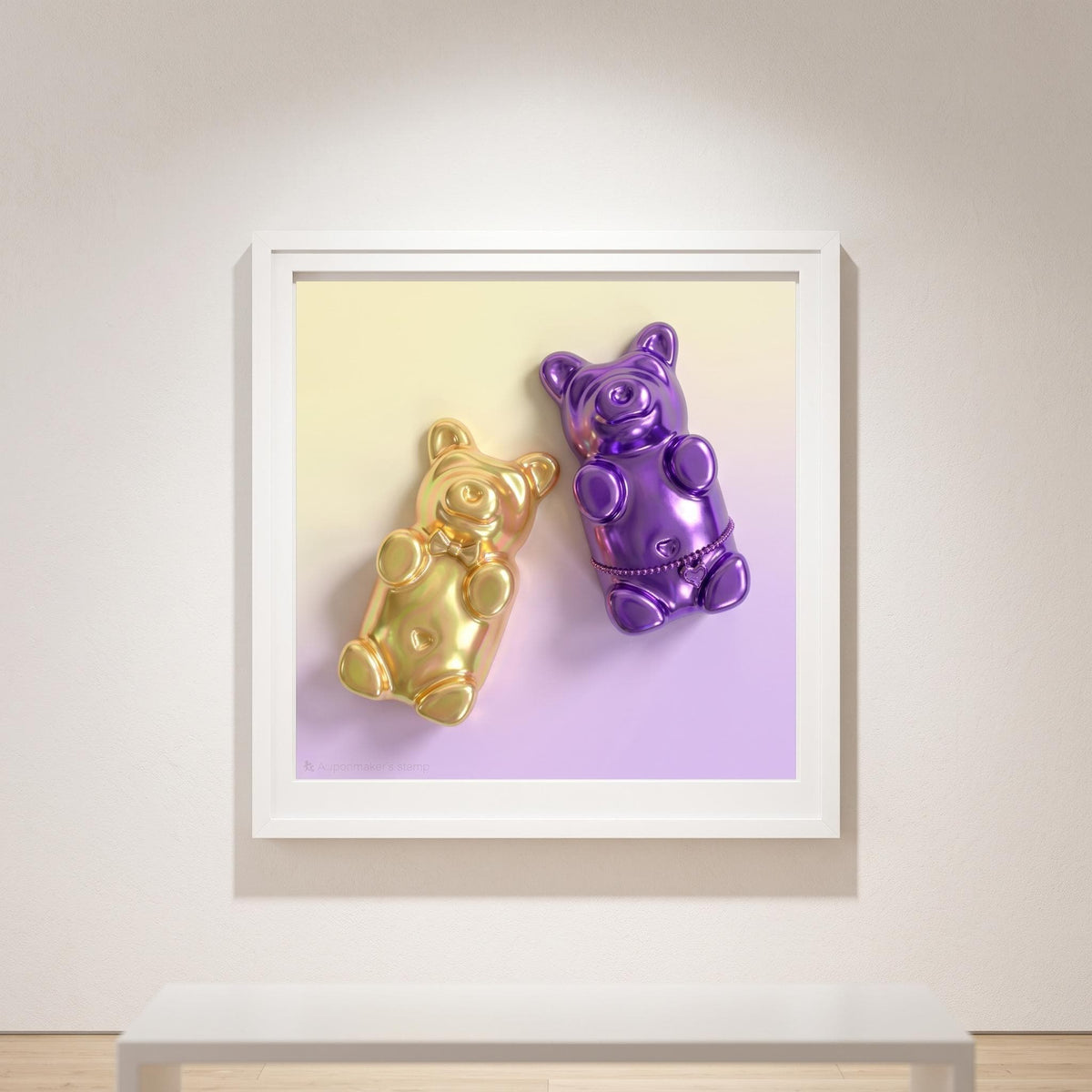 Gummy Bear Print | Pop Art Candy Fine Art Poster, Nursery Wall