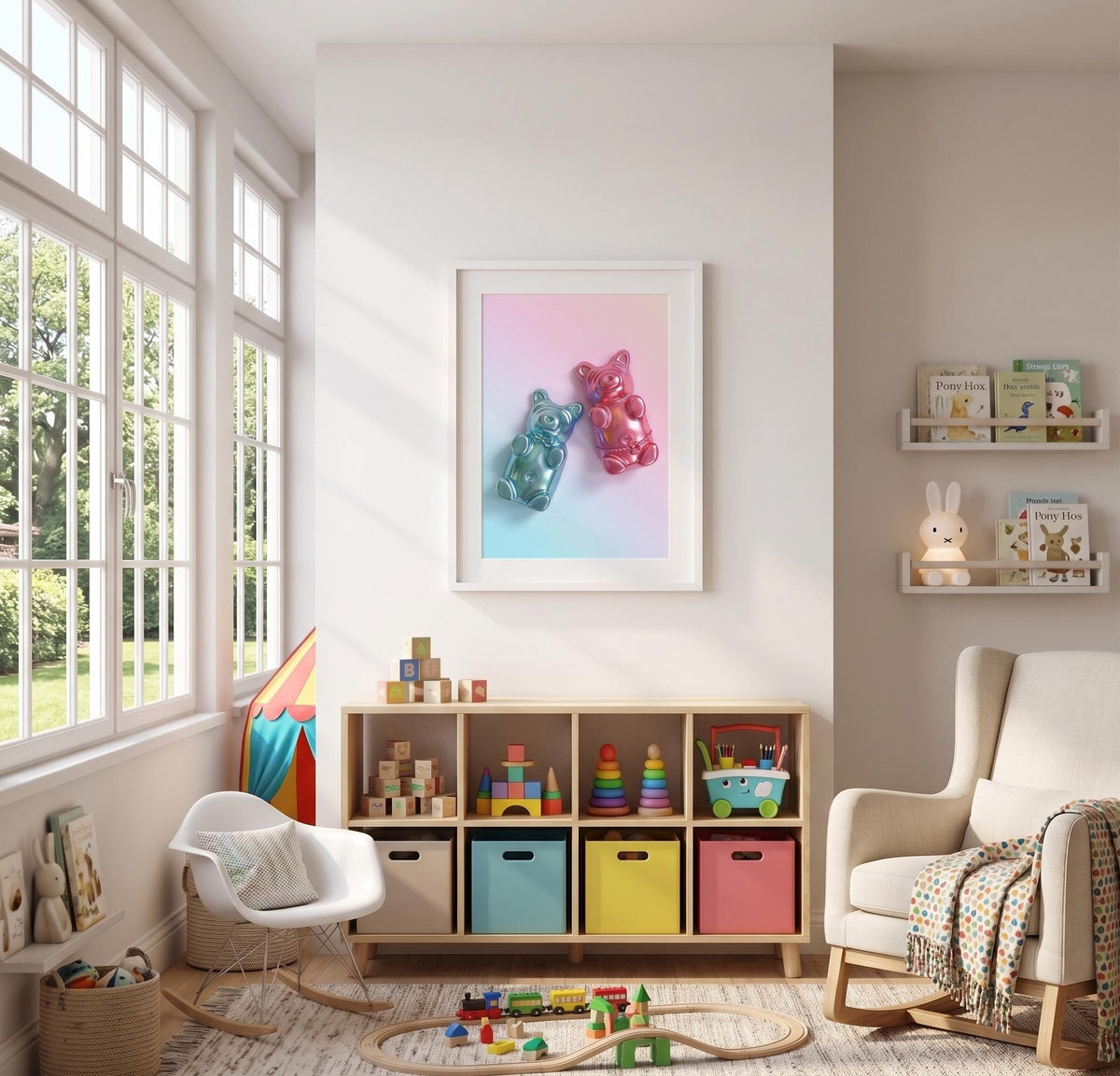 Gummy Bear Print | Pop Art Candy Fine Art Poster, Nursery Wall