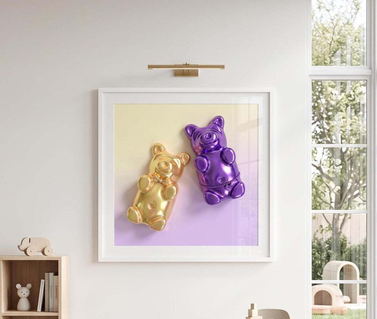 Gummy Bear Print | Pop Art Candy Fine Art Poster, Nursery Wall