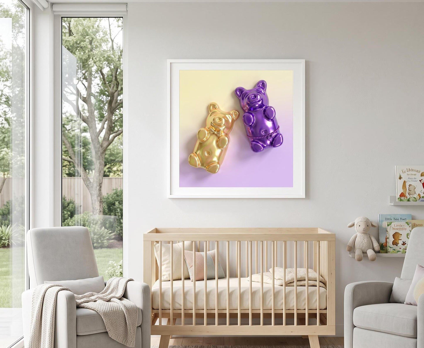 Gummy Bear Print | Pop Art Candy Fine Art Poster, Nursery Wall