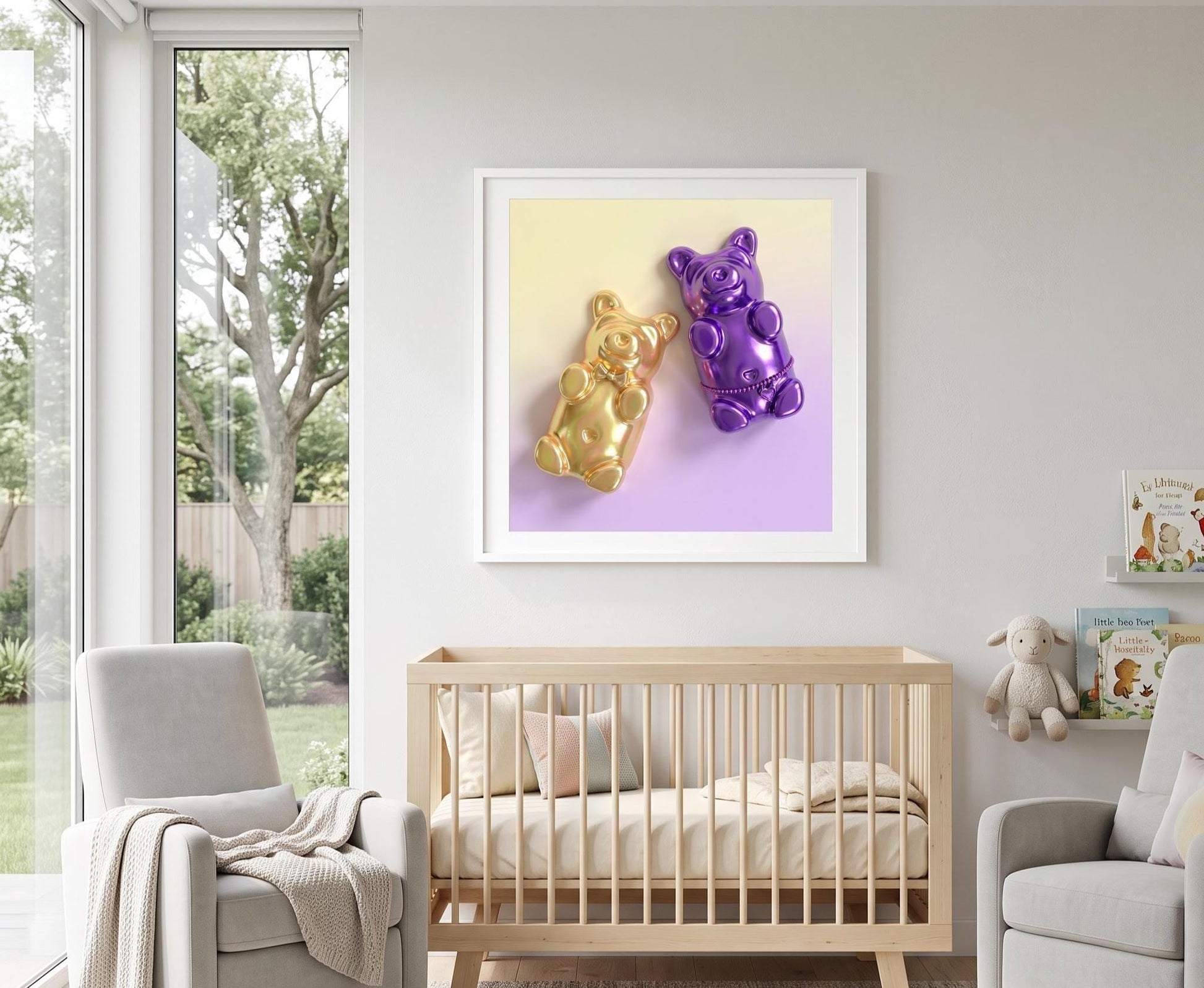 Gummy Bear Print | Pop Art Candy Fine Art Poster, Nursery Wall