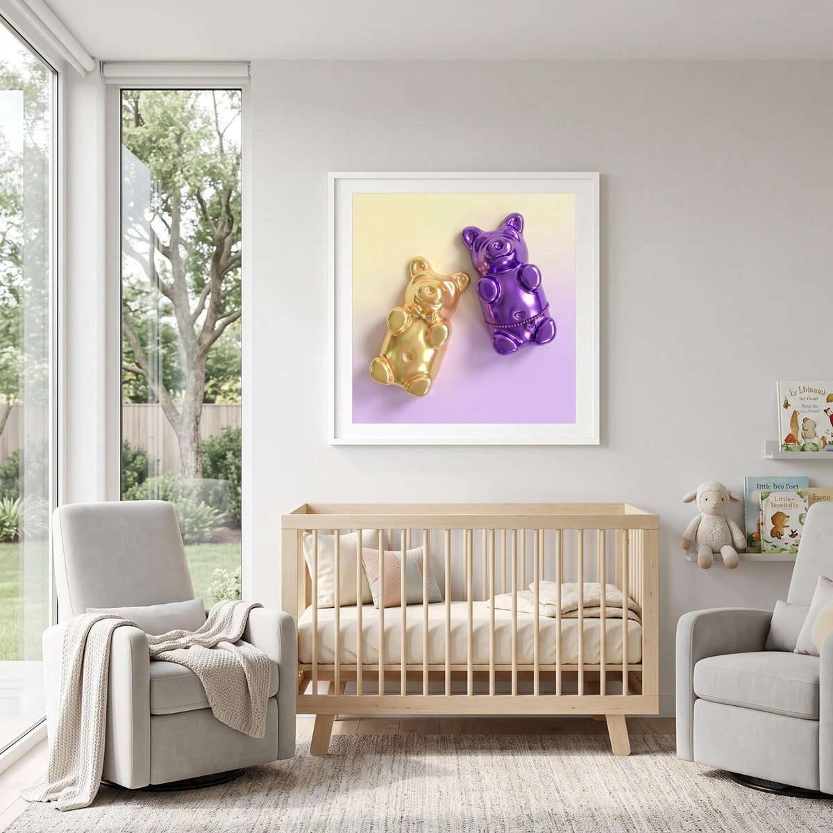 Gummy Bear Print | Pop Art Candy Fine Art Poster, Nursery Wall