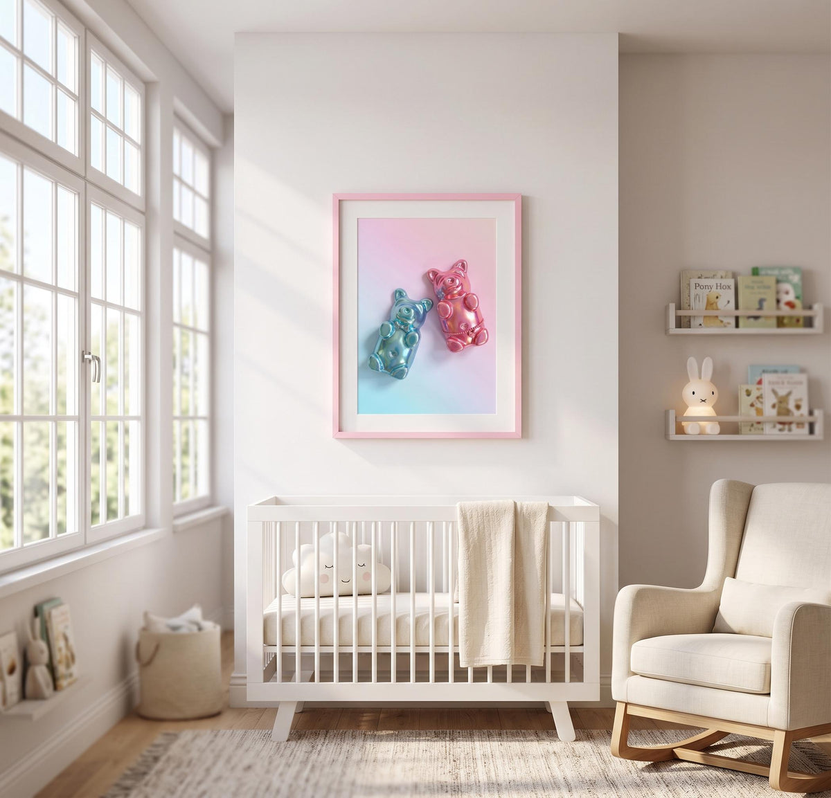 Gummy Bear Print | Pop Art Candy Fine Art Poster, Nursery Wall