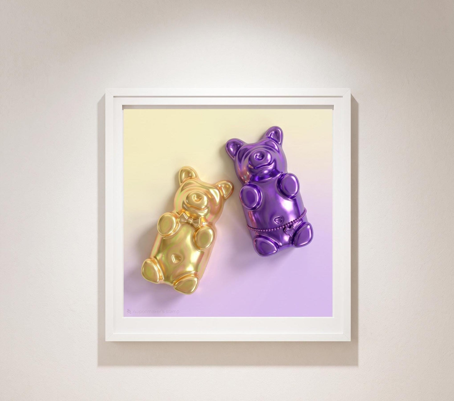 Gummy Bear Print | Pop Art Candy Fine Art Poster, Nursery Wall