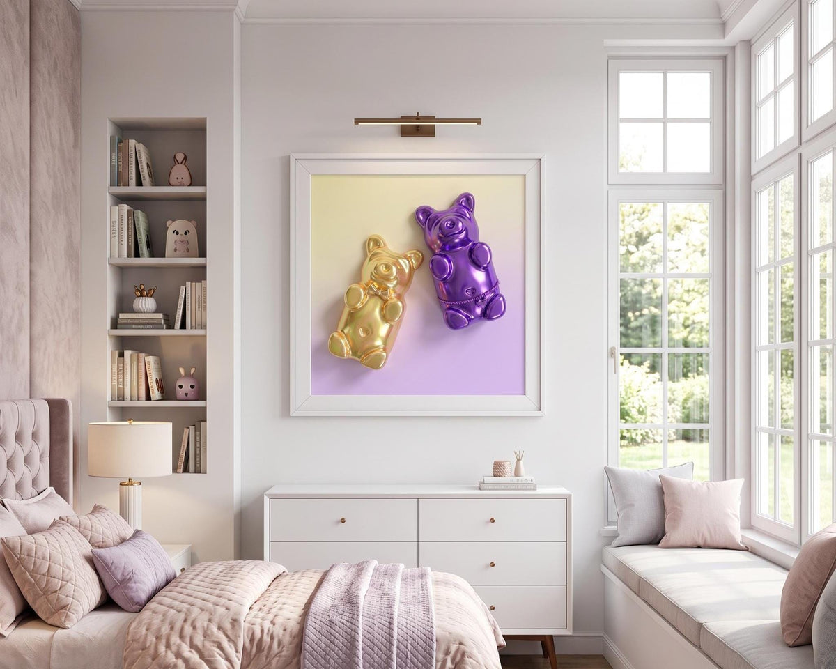 Gummy Bear Print | Pop Art Candy Fine Art Poster, Nursery Wall
