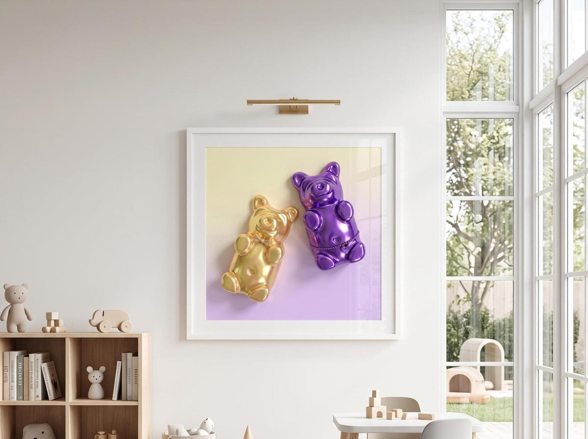 Gummy Bear Print | Pop Art Candy Fine Art Poster, Nursery Wall