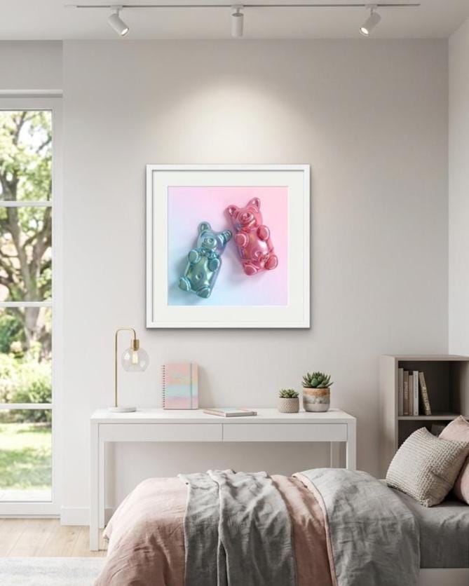 Gummy Bear Print | Pop Art Candy Fine Art Poster, Nursery Wall