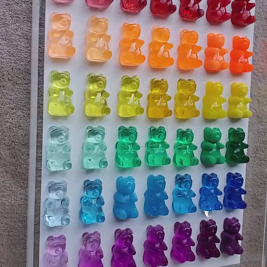 Ombré Themed Gummy Bear Art | 3D Acrylic Shadow Box