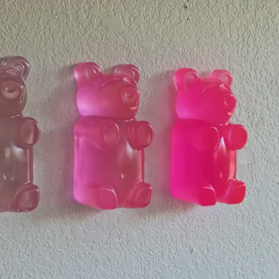 Modern Pop Art Wall Decor - 3D Art for Gallery Wall - Unique Bespoke Home Accents, 7-Inch Gummy Bear Sculpture