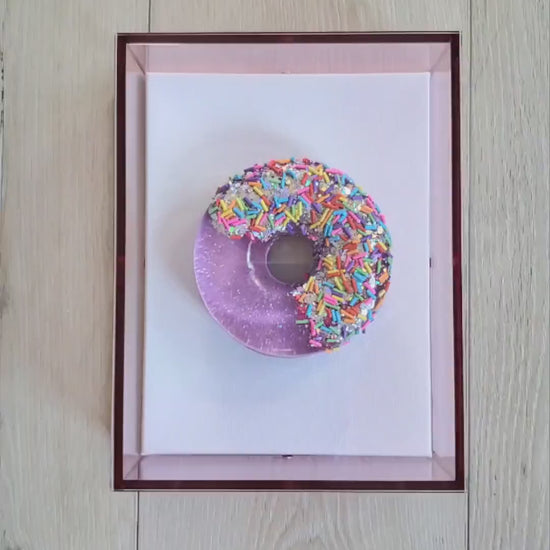 Donut Art, Wall Art, 3D Pop Art, Modern Art, Candy Art, Pop Art Decor, Kitchen Decor, Donut, Gift , Gallery Wall Art, Customizable Decor