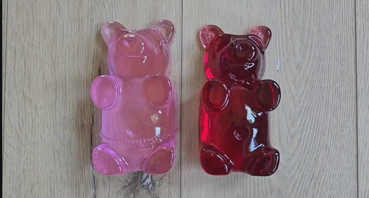 Oliver & Olivia Gummy Bear Wall Art | Pop Art Sculpture for Gallery Wall, Nursery Decor, Kids Room Decor, Cute 6 Inch Bear