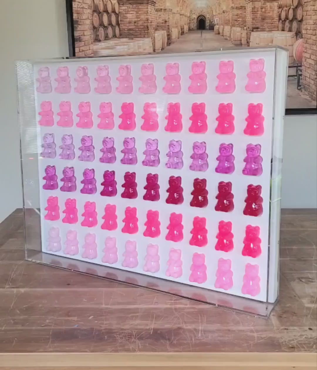 Transform Your Space with the Giant Bear Wall Decor | Whimsical 3D Candy Art