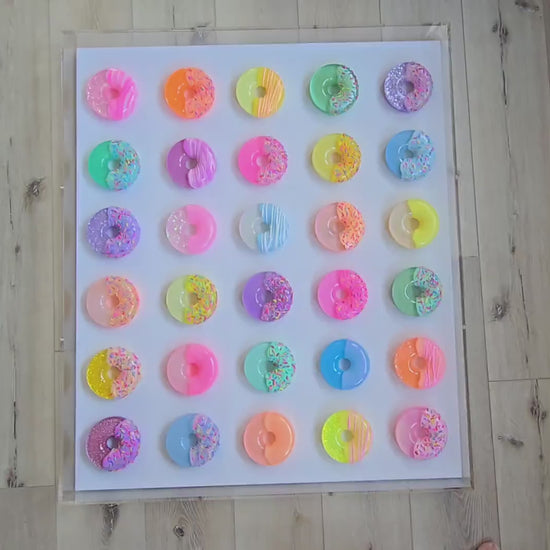 Custom Resin Donut Wall Art for Any Room | Modern Pop Art
