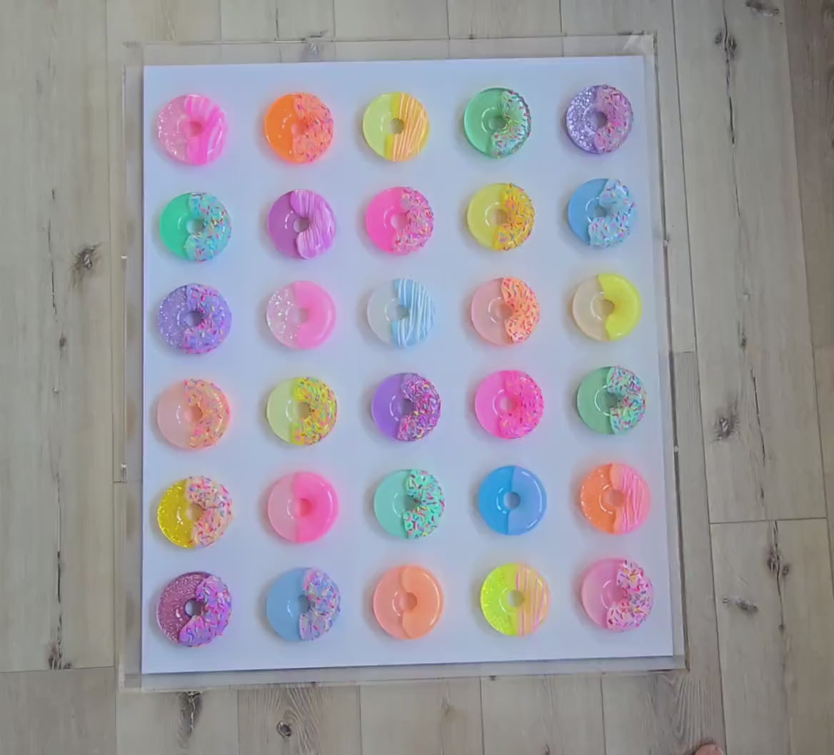 Custom Resin Donut Wall Art for Any Room | Modern Pop Art