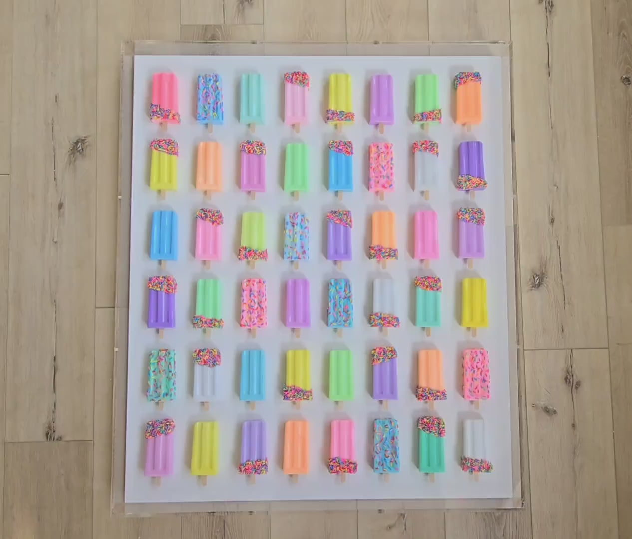 Custom Ice Cream Bar Wall Art | Modern Pop Art, Statement Piece , 3D Shadow Box